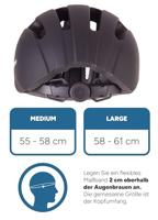 Rucanor City Flow Fietshelm E Bike Verstelbaar Zwart Maat 55 58 cm (M) - thumbnail