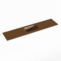 MONDIAZ EDEN Rust solid surface inleg wastafel voor toiletmeubel 100cm. Positie wasbak midden - thumbnail