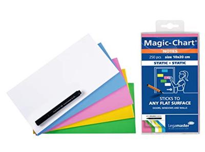 Legamaster Magic-Chart notes, 250 vel, ft 10 x 20 cm, assorti