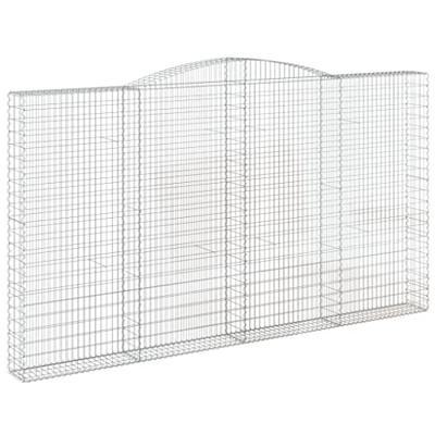 Schanskorven 9 st gewelfd 400x30x220/240 cm ijzer