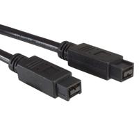 ROLINE IEEE 1394b / IEEE 1394 kabel, 9/9polig, zwart, 1,8 m - thumbnail