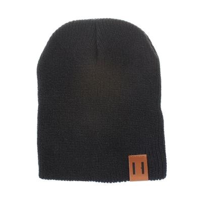 Winter hoed baby zachte warme muts Cap (zwart)