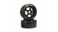 dBoots Hoons 42/100mm Gold Belted Tires with 2.9" 5-Spoke Wheels (2) (ARA550071) - thumbnail