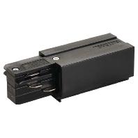 Eutrac 145520 230V-railsysteemcomponenten Verbindingsset Voeding Zwart - thumbnail