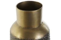 Vaas DKD Home Decor Grijs Gouden Donker grijs Metaal Modern 25 x 25 x 56,5 cm - thumbnail
