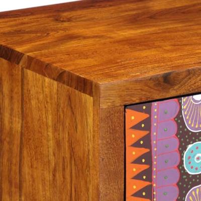 Dressoir 50x35x60 massief acaciahout veelkleurig - thumbnail