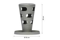 Beeztees kippen voertoren grijs 30x30x36cm kip - thumbnail