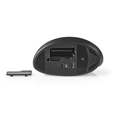 Ergonomic Wireless Mouse | 1600 dpi | 6-Button | Black