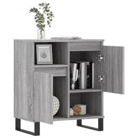 Dressoir 60x30x75 cm bewerkt hout grijs sonoma eikenkleurig - thumbnail
