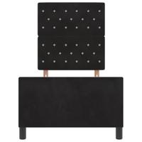 Bedframe met hoofdeinde Zwart 80 x 200 cm Fluweel - thumbnail
