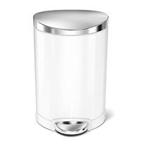 Simplehuman Afvalemmer Half Rond 6 liter (wit) - thumbnail