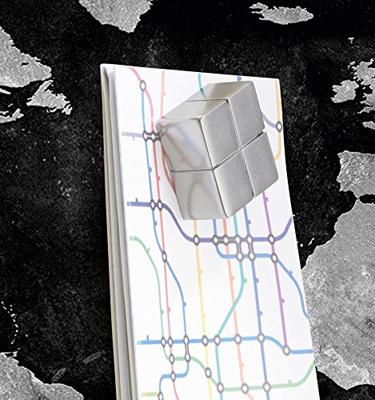 Sigel SI-GL246 Glasmagneetbord Artverum 1300x550x12mm Wereldkaart