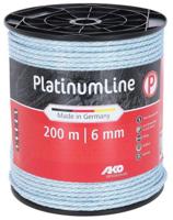 AKO platinumline afrasteringskoord 6mm 200m witblauw - thumbnail