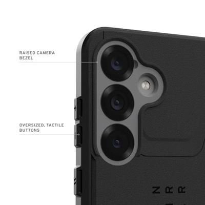 Urban Armor Gear Civilian Backcover Samsung Galaxy S25 Zwart Inductieve lading, Stootbestendig - thumbnail
