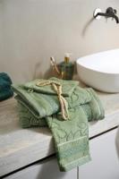 Pip Studio Pip Studio Jasmin Jacquard gastendoekje Groen 30x50 cm - thumbnail