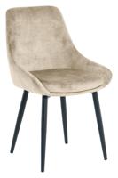 Artistiq Eetkamerstoel 'Kofi' Velvet, kleur beige - thumbnail