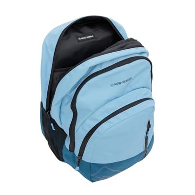 New Rebels Otis - Milcreek Rugtas 25L - Duotone - duurzaam waterafstotend polyester - 15.6" laptop - Zachtblauw