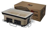 Japanse Konro Grill met Net en Basis - 41 x 24 x 17 cm - thumbnail