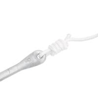 VidaXL Anker met touw inklapbaar 2,5 kg smeedijzer zilverkleurig - thumbnail