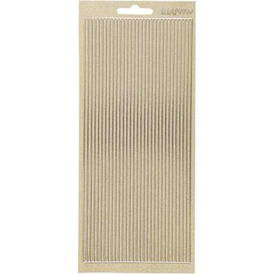 Creativ Company Stickers, randen, vel 10x23 cm, goud, 1 vel