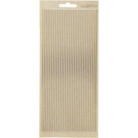 Creativ Company Stickers, randen, vel 10x23 cm, goud, 1 vel - thumbnail