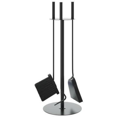 VidaXL 4-delige openhaardgereedschapset 22x59 cm staal