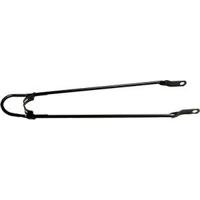 Spatbordstang 28x1 1/2 met bumper, zwart - thumbnail