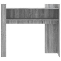 Wandtafel 100x35x90 cm bewerkt hout grijs sonoma eikenkleurig - thumbnail