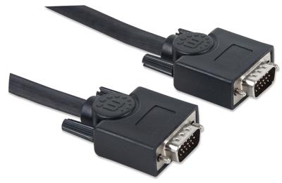 Manhattan SVGA monitorkabel (HD15-stekker/HD15-stekker) 7,5 m zwart 372978