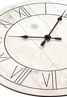 NeXtime NX-7345WI Wandklok NXt Paul Dia 40cm Hout Wit - thumbnail