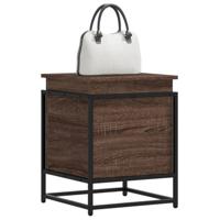 VidaXL Opbergbox met deksel 40x40x51,5 cm bewerkt hout bruin eiken - thumbnail
