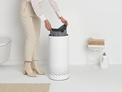 Brabantia wasbox 35 liter met kunststof deksel white