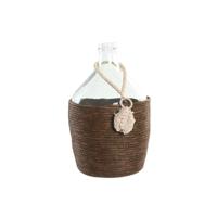 Vaas Home ESPRIT Transparant Donkerbruin Kristal Natuurlijk Koloniaal 26 x 26 x 39 cm - thumbnail