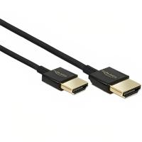 Delock 84772 HDMI-kabel HDMI Aansluitkabel HDMI-A-stekker, HDMI-A-stekker 1.50 m Zwart 4K UHD, Vergulde steekcontacten - thumbnail