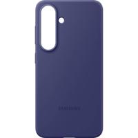 Samsung Silicone Silicon Case Samsung Galaxy S25 Blauw Stootbestendig - thumbnail