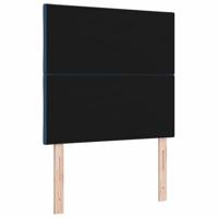 Hoofdbord met LED -striplichten Verstelbaar Blauw 100 cm Stof - thumbnail