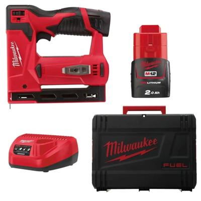 Milwaukee M12 BST-202X Accu Niettacker 12V 2.0Ah in HD Box - 4933459635