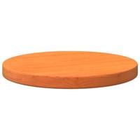 Tafelblad rond Ø30x2,5 cm massief grenenhout wasbruin - thumbnail