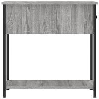 Nachtkastje 30x60x60 cm bewerkt hout grijs sonoma eikenkleurig - thumbnail