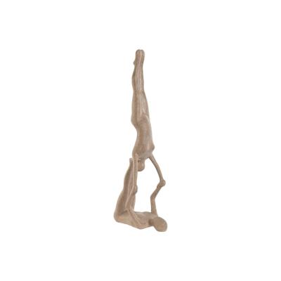 Decoratieve figuren Home ESPRIT Beige Yoga 20 x 10 x 50 cm
