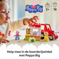 LEGO DUPLO Peppa Pig tractor en marktkraam 10468 - thumbnail