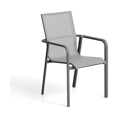 Kave Home Canea tuinstoel Grijs grafiet