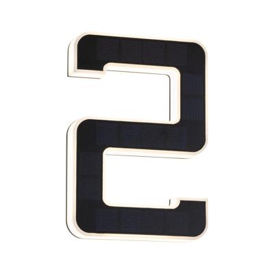 Paulmann 79843 4000870798430 Huisnummerlamp op zonne-energie Energielabel: G (A - G) 0.20 W Warmwit Zwart