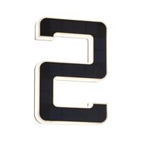 Paulmann 79843 4000870798430 Huisnummerlamp op zonne-energie Energielabel: G (A - G) 0.20 W Warmwit Zwart - thumbnail