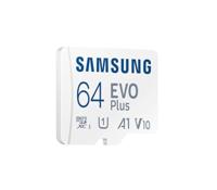Samsung EVO Plus 64GB microSDXC + Adapter Micro SD-kaart Wit - thumbnail