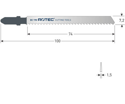 Rotec Decoupeerzaag | DC190 | T101BR | 2 Stuks - 520.0192