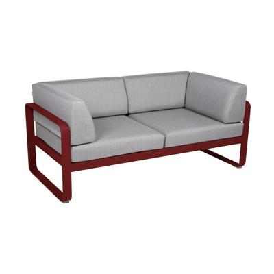 Fermob Bellevie Club 2-zits loungebank Chili - Flannel