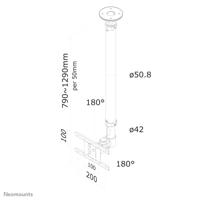 Neomounts FPMA-C100SILVER monitor plafondsteun bevestiging - thumbnail