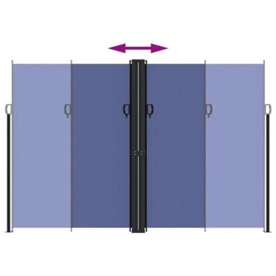 VidaXL Windscherm uittrekbaar 220x1000 cm blauw VidaXL Windscherm uittrekbaar 220x1000 cm blauw