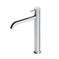 Hotbath Cobber hoge wastafelmengkraan met gebogen uitloop zonder waste chroom CB003HCCR - thumbnail